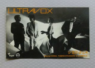 Ultravox.  Vintage 1970,  S Rock Band Sticker