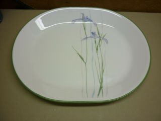 Corelle Shadow Iris Oval Serving Platter Plate