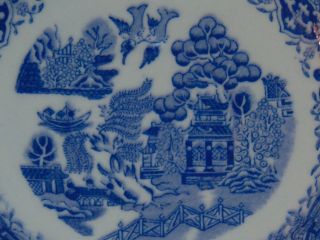 VINTAGE ANTIQUE ROYAL GRAFTON ENGLISH BONE CHINA BLUE WILLOW TEACUP & SAUCER SET 3