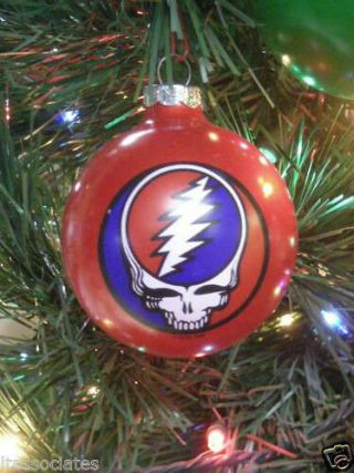 Grateful Dead Steal Your Face Limited Edition Ornament 1996 Red