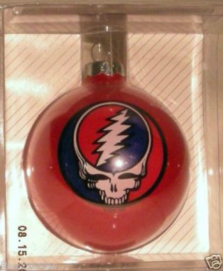 GRATEFUL DEAD STEAL YOUR FACE LIMITED EDITION ORNAMENT 1996 red 2