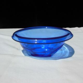 Hazel - Atlas Cobalt Ritz Blue Depression Glass 6 - 1.  2 " Rest Well Mixing Bowl