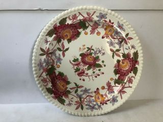 Copeland Spode Aster Round Serving Platter Charger 13 " Red