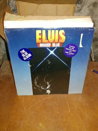 Elvis Presley Moody Blue 1977 Colored Vinyl Lp Afl1 - 2428