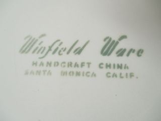 Vintage Winfield Ware Handcraft China small Platter Tiger Iris Santa Monica CA 4
