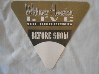 Whitney Houston Live In Concert Tour Backstage Pass