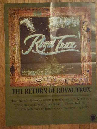 The Return Of Royal Trux Promo Poster Fat Possum Records Cocaine 18 " X 24 " Inches