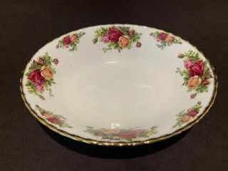 Royal Albert Old Country Roses 9 1/8 " Oval Vegetable Bowl Serving Dish England