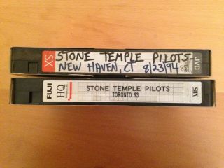 Vhs As Blank - 2 Tapes Of Music Concerts,  Stone Temple Pilots