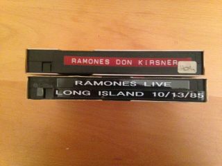 Vhs As Blank - 2 Tapes Of Music Concerts,  Ramones - Don Kirshner