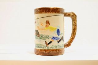 Vintage 1947 Paul Webb Hillbilly Mug Target Practice Country Scenic Porcelain