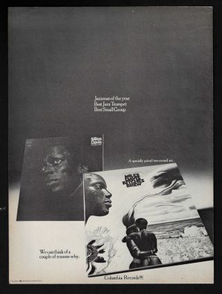 Miles Davis Bitches Brew Album Advert Jazz Music 36 1970 Vintage Print Ad