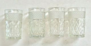 4 Imperial Glass Cape Cod Pattern Ice Tea Tumblers