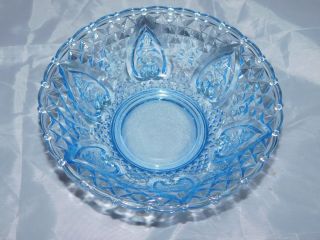 Gorgeous Vintage Light Blue Floral Candy Dish With Lid 3