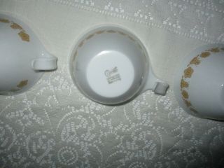 12 Vintage Corelle Livingware Corning Butterfly Gold Hooked Handle Cups 4