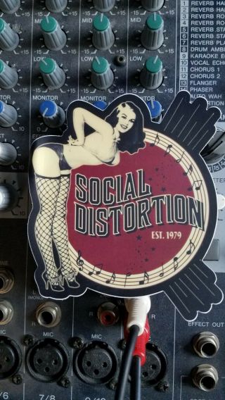 Social Distortion Burlesque Sticker - Decal Music Band Album Art 4in Laptop Car