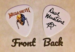 Megadeth Band Signature Tour Logo Guitar Pick - (w)