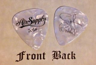 Air Supply Band Signature Tour Logo Guitar Pick Graham Russell - (w)