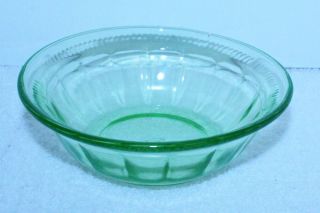 Antique Green Depression Glass Desert Bowl 4 3/8 " X 1 3/8 " Fostoria ?