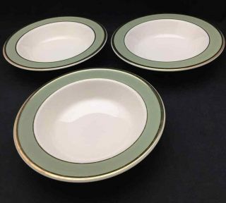 Classic Heritage Celadon Green Rim Soup Bowls (set Of 3) - Taylor,  Smith & Smith