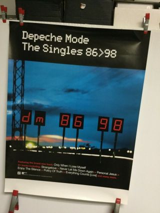 Depeche Mode “singles 86 - 98”.  1998 Promo Poster.
