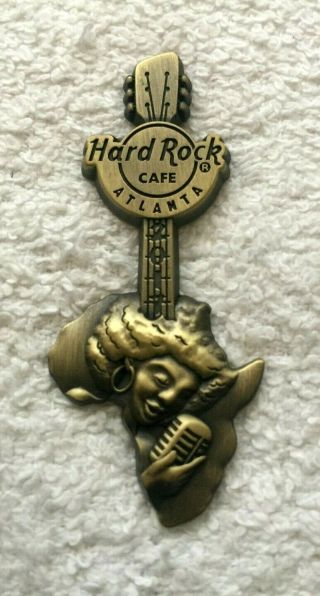 Hard Rock Cafe Atlanta 2017 Black History Month 3d Africa Map Guitar Pin - Le