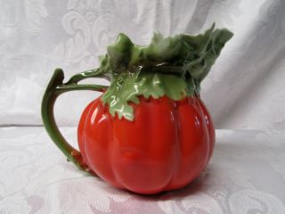 Royal Bayreuth Bavaria Tomato Porcelain Antique 4 1/2 " Creamer