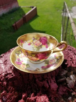 Royal Chelsea Golden Rose Tea Cup And Saucer Royal Chelsea Teacup