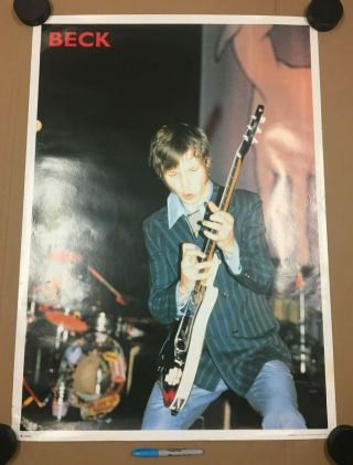 Beck - Odelay - Tour Poster - Uk Promo - Silvertone - 1996 - Devils Haircut Rare
