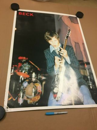 BECK - Odelay - Tour Poster - UK Promo - Silvertone - 1996 - Devils Haircut rare 2