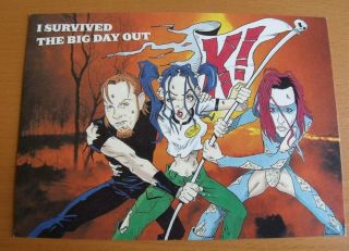 Big Day Out Festival 1999 Postcard Metallica,  Marilyn Manson,  Placebo,  Sepultura