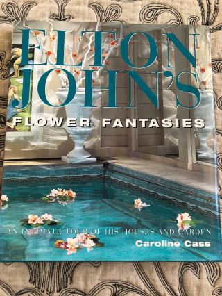 Elton John Flower Fantasies First Us Edition Hardback Book Coffee Table Book