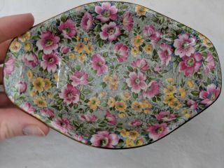 Vintage Bcm Lord Nelson Ware " Briar Rose " Dish 6 1/2 " By 4 3/4 "