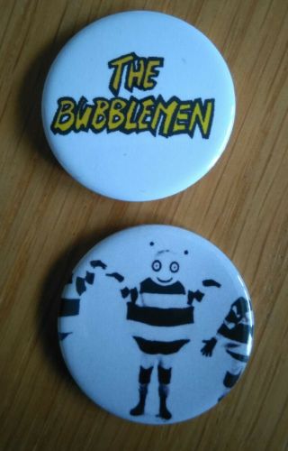 The Bubblemen / Love And Rockets Bauhaus Button / Badges 1 "