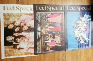 K - Pop Twice Mini Album " Feel Special " Official 3 Twice Poster Set On Tube