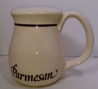 Mccoy Pottery Parmesan Cheese Shaker Rustic Italian Country Made In Usa