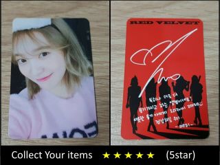 Red Velvet 2nd Rep Album The Perfect Velvet Bad Boy Yeri A Official Photo Card