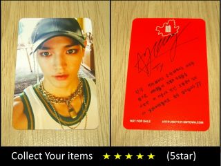 Nct 127 Debut 1st Mini Album Fire Truck Taeyong B Official Photo Card