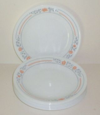 Set Of 8 Corelle Apricot Grove 6 - 3/4 " Bread And Butter Plates