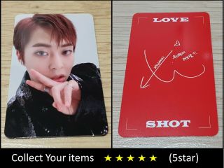 Exo 5th Repackage Album Love Shot Love Red Xiumin Official Photo Card