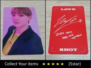 Exo 5th Repackage Album Love Shot Love Red Chen Official Photo Card