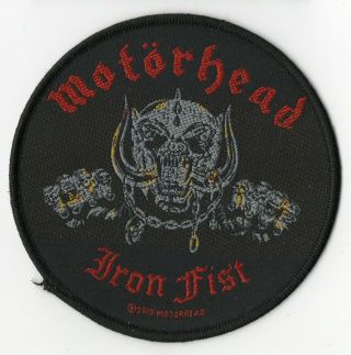 Motorhead Patch Iron Fist Woven Patch