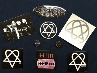 H.  I.  M Stickers Decals Pins Bam Margera Ville Valo Collectables