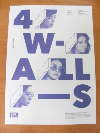 F (x) - 4 Walls (ver.  A) [official] Poster K - Pop Fx