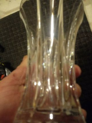 Deplomb 24 Lead Crystal Flared Vase USA Approximately 9 Inches Tall over 2 lbs 5
