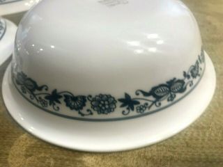 Set Of 4 Corning Corelle Old Town Blue Soup Cereal Salad Bowls 6 1/4 "