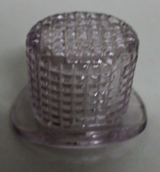 Antique Sun Purple Glass Top Hat