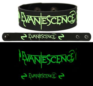 Evanescence Wristband Rubber Bracelet Glow In The Dark