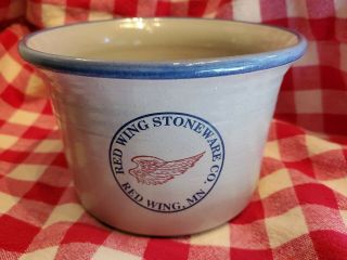 Red Wing Logo Advertising Crock Bread Baker Redwing Stoneware Pottery