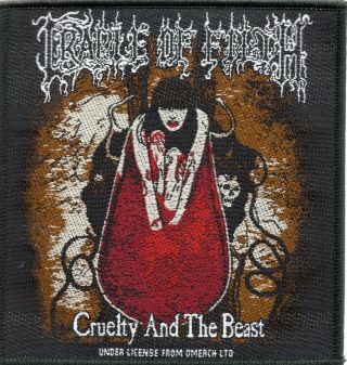 Cradle Of Filth Patch Cruelty And The Beast Woven Patch